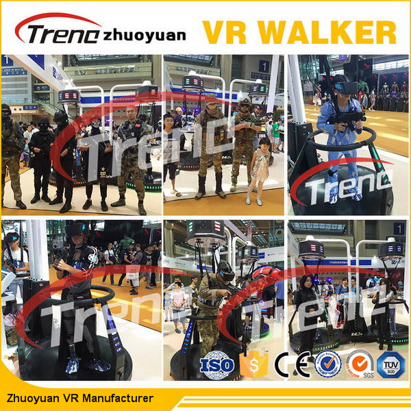 Tapis roulant du simulateur VR de réalité virtuelle de jeux de sport de forme physique avec l'aspect attrayant pour le parc d'attractions