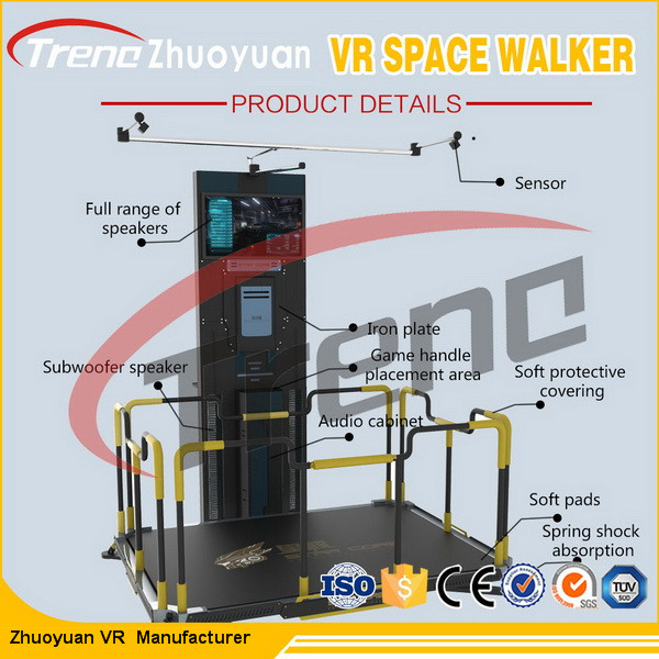 Promenade de l'espace de l'équipement VR de jeu de bataille de tir avec HTC Vive et jeux de réalité virtuelle