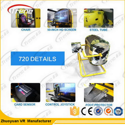 Arme à feu de parc à thème tirant VR Flight Simulator 720 degrés pour les attractions touristiques