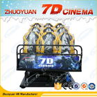 Écran 6/9 sièges en métal de cavalier de cinéma des jeux 7D de tir avec des effets de vent