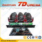 6 salle de cinéma électrique de sièges 7D avec le système 220V 5.50KW d'effet spécial