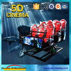 6 équipement de cinéma de la réalité virtuelle 5D de neige de DOF avec plate-forme hydraulique/électrique