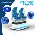 Simulateur à jetons de jeu de casque du cinéma des oeufs 9D VR de couleur bleue deux/VR pour l'arcade de terrain de jeu de zone de VR