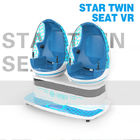 Deux sièges font signe le bleu de machine de jeu de réalité virtuelle du cinéma 9D de chaise avec la couleur blanche