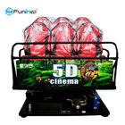 le simulateur Funin 6-12 du cinéma 9D VR de 5D 7D pose l'écran en métal d'alliage d'aluminium en verre 3DM