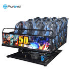 le simulateur Funin 6-12 du cinéma 9D VR de 5D 7D pose l'écran en métal d'alliage d'aluminium en verre 3DM