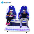 Les sièges bleus et blancs de la machine 2 d'arcade de Seat de jumeau de chaise d'oeufs de VR 9D pour des enfants se garent