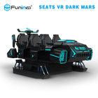 L'obscurité multijoueuse de vr de réalité virtuelle trouble des sièges de la machine 6 de jeu emballant le simulateur de 9d VR