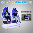 220V sièges d'oeufs du cinéma deux de simulateur de l'empreinte de pas 9D VR de mouvement de 3600 degrés petits