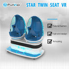 2 cinéma de réalité virtuelle des sièges 9D avec l'effet de champ de jambe de chaise d'OEUFS