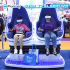 360 cinéma d'oeufs des sièges VR du simulateur deux de réalité virtuelle de rotation pour le parc d'attractions