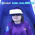 360 cinéma d'oeufs des sièges VR du simulateur deux de réalité virtuelle de rotation pour le parc d'attractions