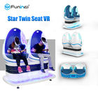 Bleu + sièges blancs du simulateur 2 de 9D VR avec des verres de 3D Deepoon E3