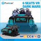 L'arcade de vente FuninVR-chaude 6 pose une expérience foncée de réalité virtuelle de VR mars 3.8KW pour le parc d'attractions