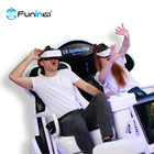 Simulateur de cinéma de réalité virtuelle de joueurs du double 2 de chaise des oeufs VR du cuirassé 9D de VR