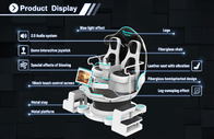 Cinéma de simulador du jeu 9d d'amusement des sièges 200kg VR en verre 2 du vr 3d du prix usine de cinéma de la réalité virtuelle VR 9D 9d