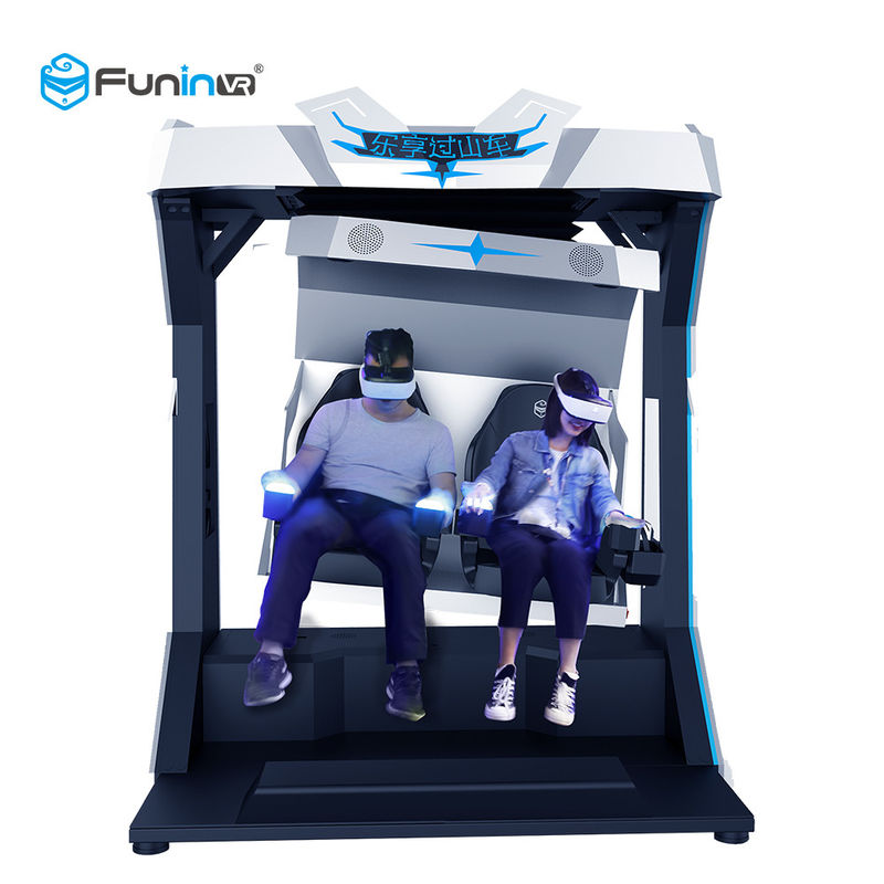 la chaise deux des montagnes russes 9D VR de simulateur de 200kg 220V Funin VR Chine posent le simulateur à vendre la tôle