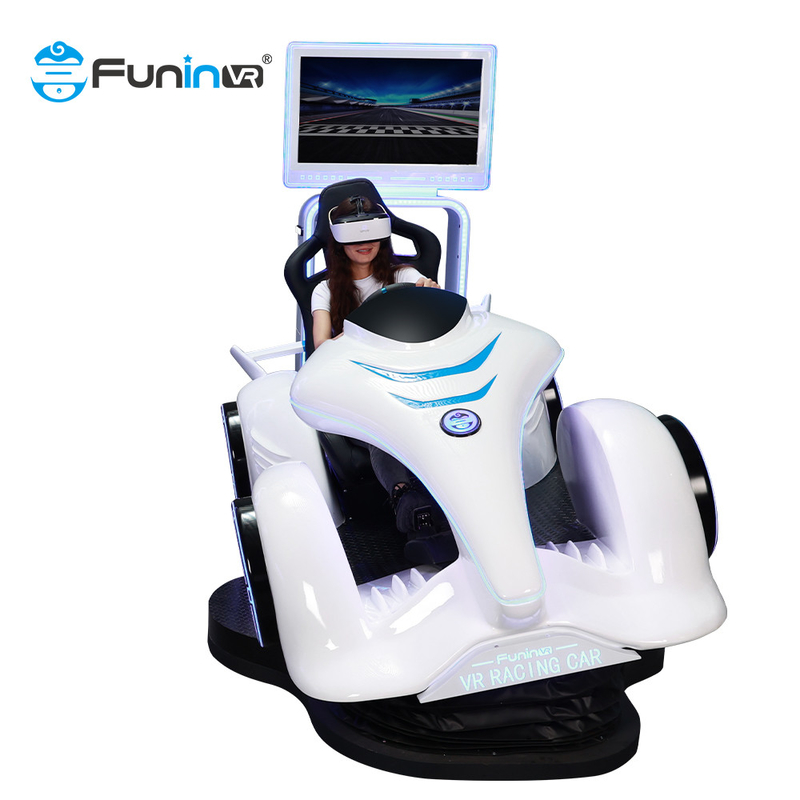 Simulateur de kart de la voiture de course VR Mario de la machine VR de jeu électronique de FuninVR 9d avec le blanc