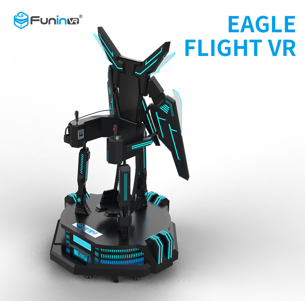 360 le cinéma interactif de la vue 9D VR de degré Eagle Flight Simulator avec le tir lance 220V