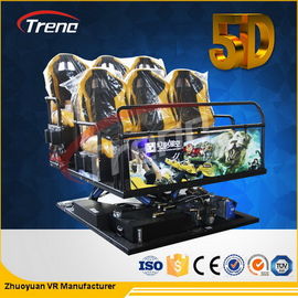 70 films de PCS 5D + 7 simulateur de cinéma des montagnes russes 5D de parc à thème de sécurité de jeux de tir de PCS 7D avec le circuit hydraulique