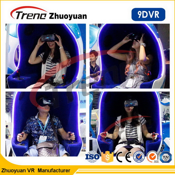 Simulateur de réalité virtuelle du jeu 9D de tir avec les sièges tournants de plate-forme et de luxe de 360 °