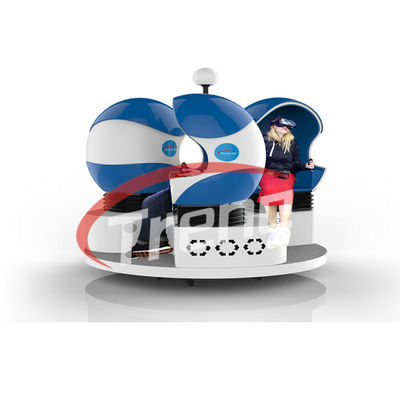 La mode refroidissent les sièges bleus de tour de cinéma du supermarché 9D de 360 degrés avec l'effet de vent