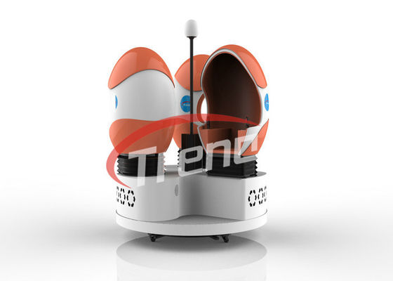 L'oeuf de capsule d'espace a formé le simulateur de 9D VR trois Seat avec des verres du QG VR