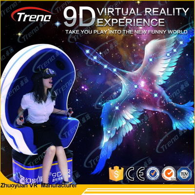 Verres du simulateur HD VR de réalité virtuelle du parc à thème 9D avec 3 cylindres électriques
