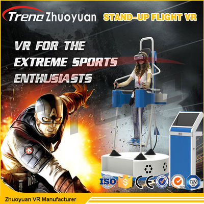 Pleine réalité virtuelle Flight Simulator de mouvement se tenant avec des verres de 360 degrés VR 1080P