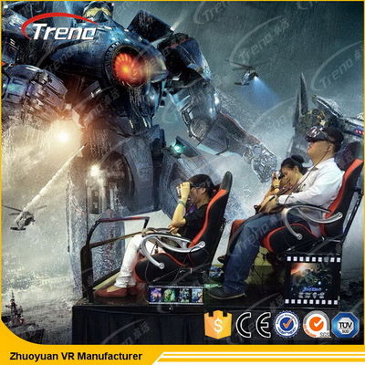 6 cinéma dynamique du mouvement de DOF 5D avec le dos poussant des sièges de mouvement de vibration