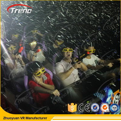 6 cinéma dynamique du mouvement de DOF 5D avec le dos poussant des sièges de mouvement de vibration