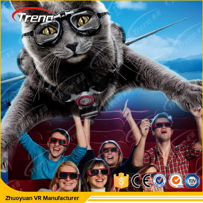 6 salle de cinéma du divertissement 7D de parc à thème de DOF avec le système d'affichage d'écran