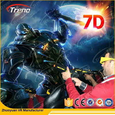 6 salle de cinéma électrique de sièges 7D avec le système 220V 5.50KW d'effet spécial