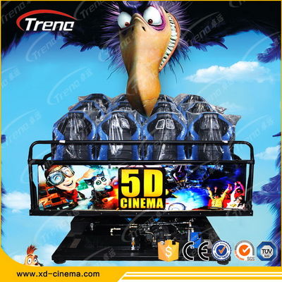 Cinéma 5D mobile de circuit hydraulique avec la console de jeu de réalité virtuelle