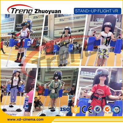 Dispositifs de jeu de réalité virtuelle de jeu vidéo de parc d'attractions avec la plate-forme tournante de 360 °