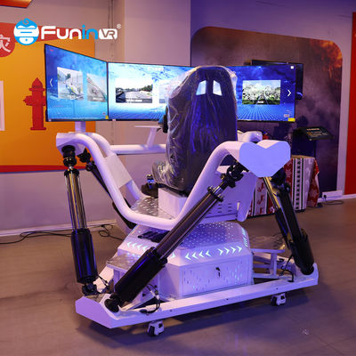 Simulateur commercial de la réalité virtuelle 9D emballant le simulateur Arcade Game Chair de moto de F1 Seat