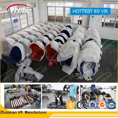 Simulateur de monde virtuel des sièges 9d du centre commercial trois avec les jeux 220V de VR