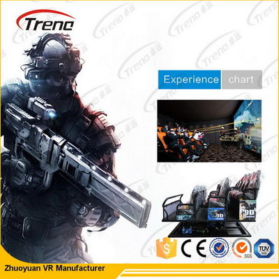 3 DOF électriques/cinéma hydraulique de simulateur de l'équipement 7D du cinéma 5D avec la chaise de mouvement