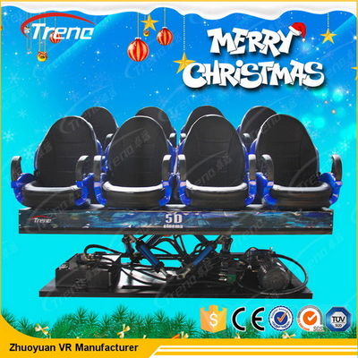 6 / 9/12 équipement du théâtre de plate-forme du système 6 DOF de cinéma des sièges 7d grand 7d