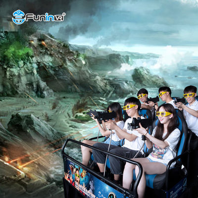 Parc d'attractions commerciaux intérieurs Cinéma 3D Freedom avec effets spéciaux de fumée