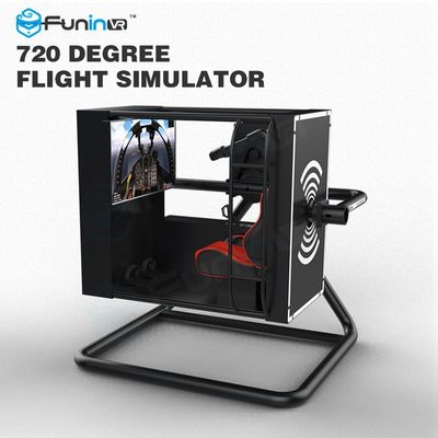 Réalité virtuelle noire/du jaune un joueur de Flight Simulator avec l'écran de 50 pouces