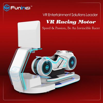 Une conception futuriste de simulateur d'entraînement de voiture de course du joueur VR pour la zone de jeu