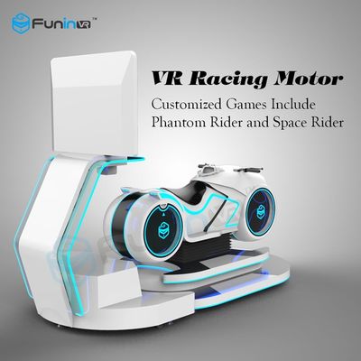 Simulateur de Vr de moto de cinéma de la conduite 9d de VR, emballant la machine de jeu