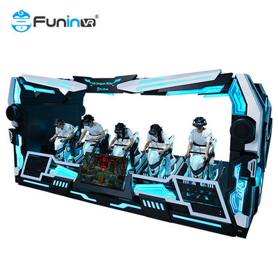 Divertissement Simulateur 9D VR Dragon Rider 5 places sur plateforme thématique dynamique extrême