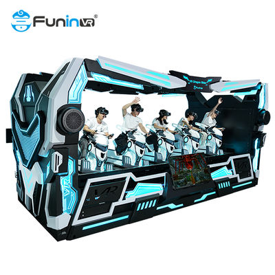 Cinéma de réalité virtuelle 9D 6180*2695 * 2825mm avec effets d'éclairage dynamiques et effets visuels haute définition