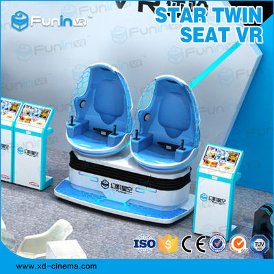 le train de parc d'attractions en verre de réalité virtuelle de chaise de 220V 9D VR monte
