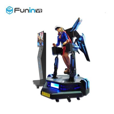 machine volante de jeu du simulateur 2.0kw+200 kilogramme VR 360 de cinéma de vol de 1260*1260*2450mm 9D VR Eagle pour le parc d'attractions