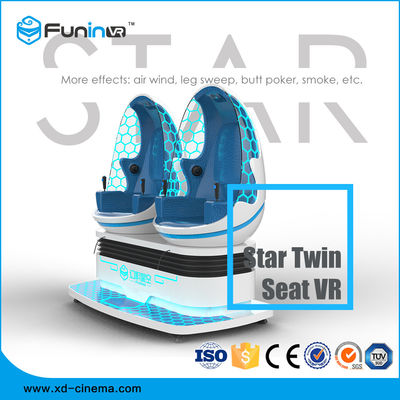 360 empreinte de pas deux du simulateur 220V de réalité virtuelle du mouvement 9D de degré la petite Egg des sièges