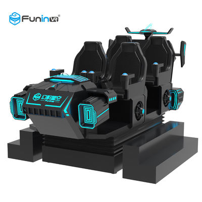 Les jeux 6 de Vr pose l'aspect noir multijoueur du simulateur 220V de la réalité virtuelle 9D