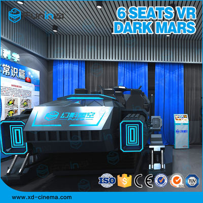 Les jeux 6 de Vr pose l'aspect noir multijoueur du simulateur ISO9000 220V de la réalité virtuelle 9D